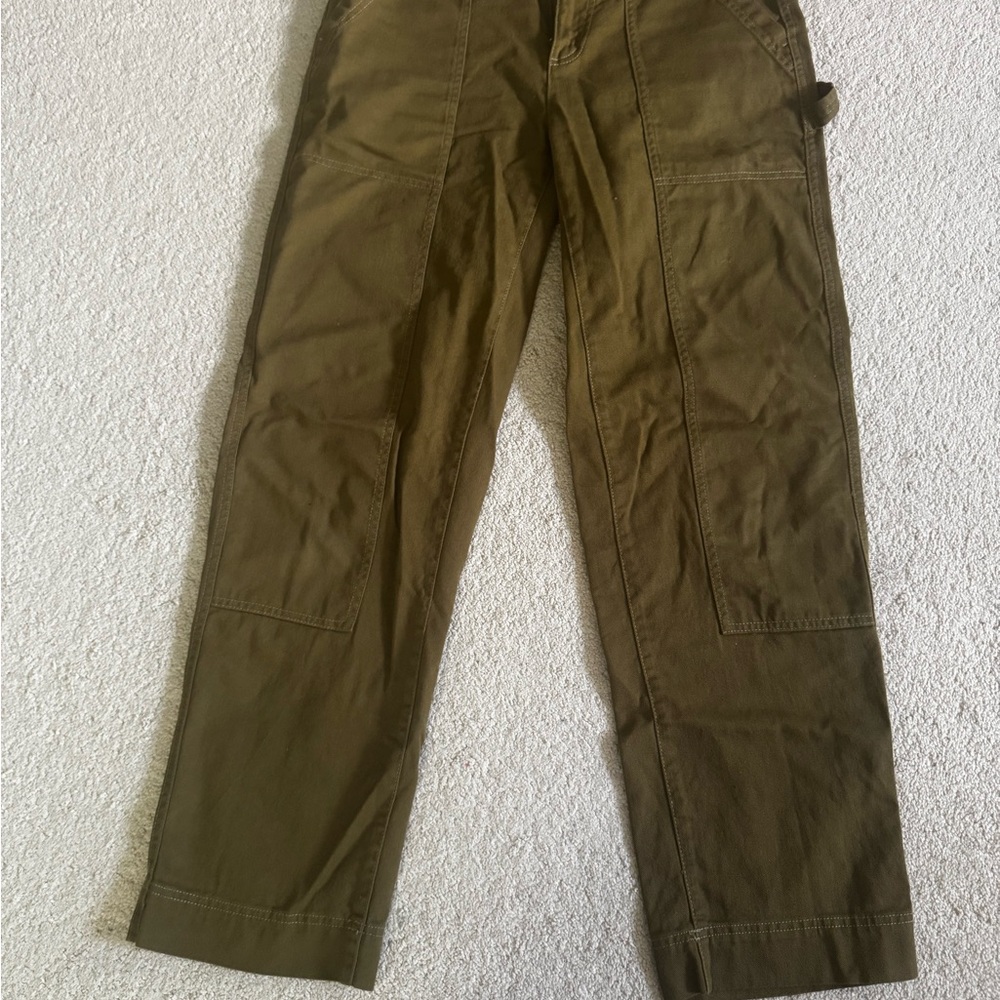 Old Navy Green Cargo Pants Straight Leg